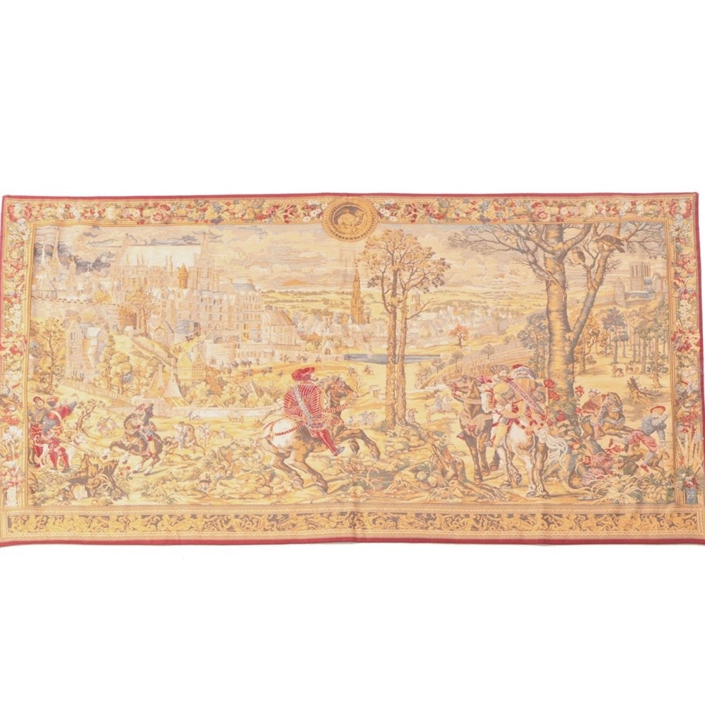 Belgian Jacquard Woven Reproduction
Tapestry after "Les Chasses de
Maximilien"